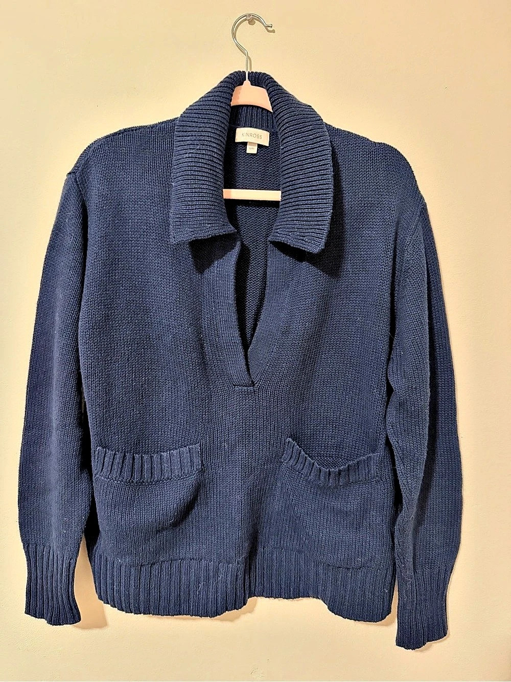 KINROSS Cotton V-Neck Sweater